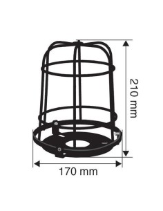 Griglia calotta di protezione per lampada rotante modello RH 1 e RH 2 2