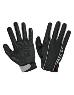 Guanti ciclo MTB palmo gommato chiusura regolabile taglia M