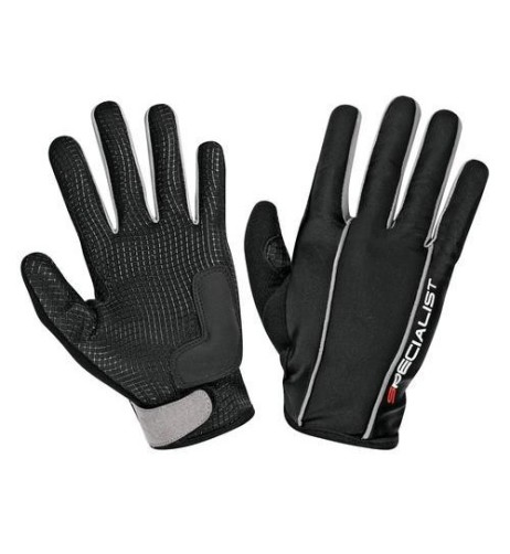 Guanti ciclo MTB palmo gommato chiusura regolabile taglia M