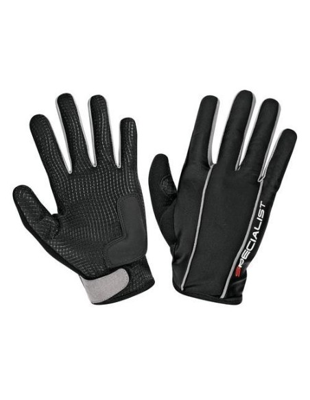 Guanti ciclo MTB palmo gommato chiusura regolabile taglia M