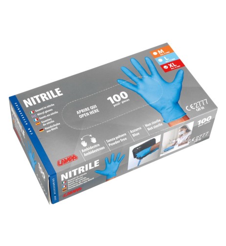 Guanti in nitrile dispenser 100pz
