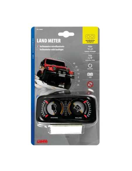 Inclinometro illuminato 12V auto fuoristrada
