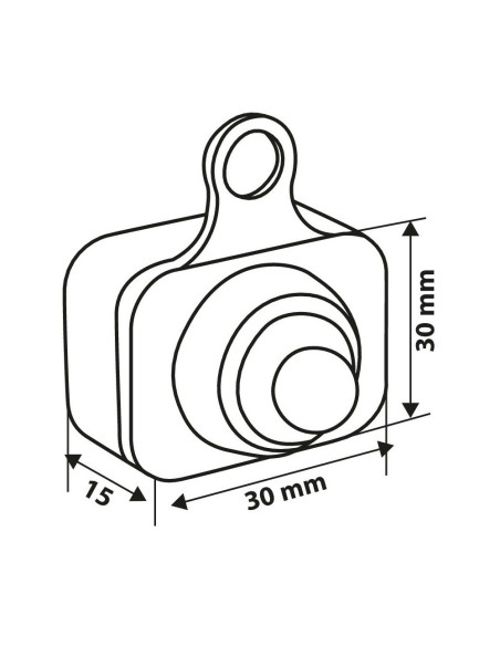 Interruttore impermeabile 12V on off alluminio foro 6mm Nero