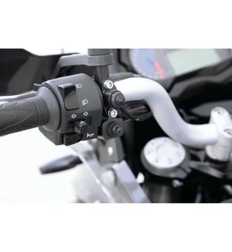 Interruttore impermeabile 12V on off alluminio foro 6mm Nero