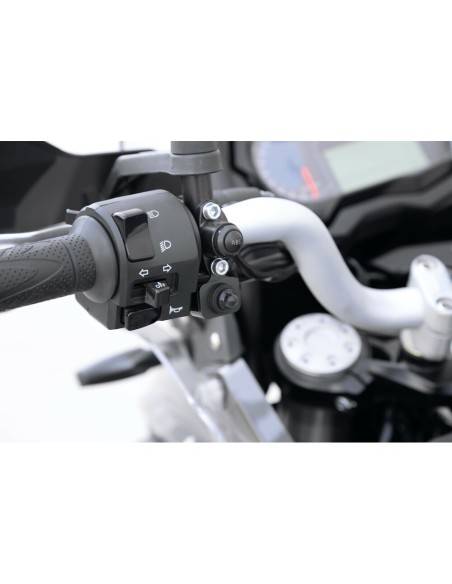 Interruttore impermeabile 12V on off alluminio foro 6mm Nero