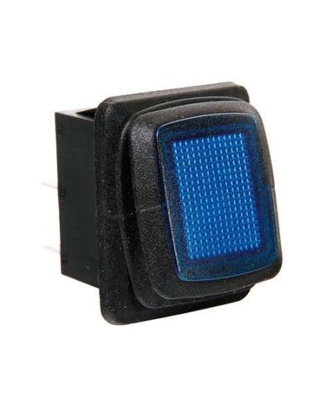 Interruttore impermeabile con led 12 24V blu