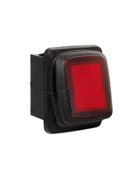 Interruttore impermeabile con led 12 24V rosso
