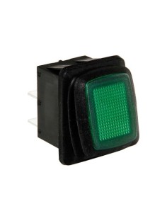 Interruttore impermeabile con led 12 24V verde