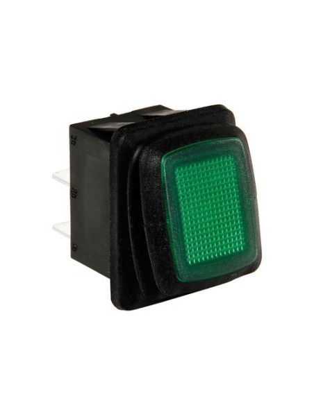 Interruttore impermeabile con led 12 24V verde