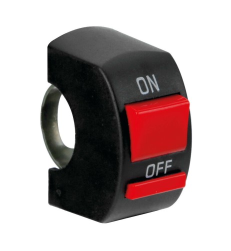 Interruttore ON OFF X2 universale 12V 10A attacco a manubrio moto