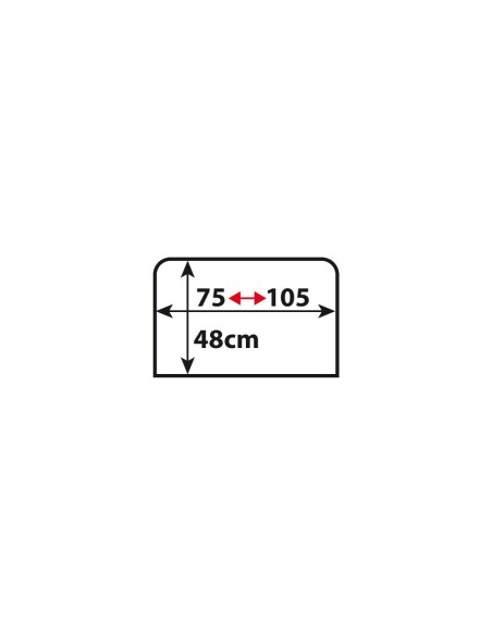 Kit 2 calze tendine laterali parasole rettangolari L75 105xH48