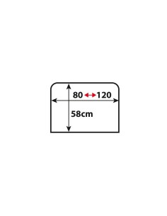Kit 2 calze tendine laterali parasole rettangolari L80 120xH58 2