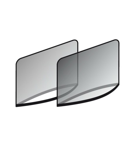 Kit 2 calze tendine laterali parasole rettangolari L80 120xH58