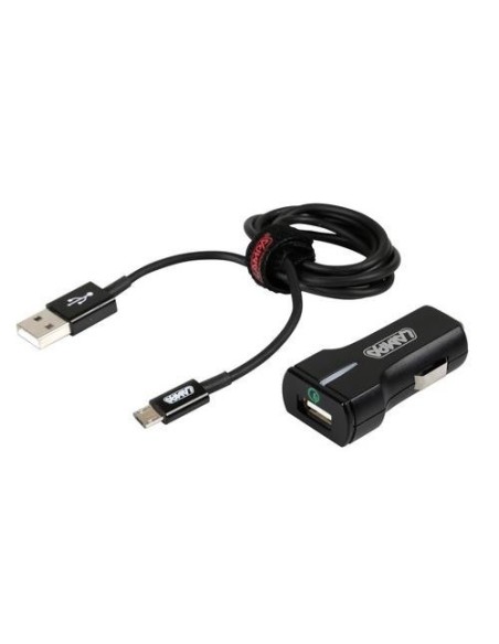 Kit 2 in 1 Caricatore auto Micro Usb Qualcomm Quick Charge 12 24V