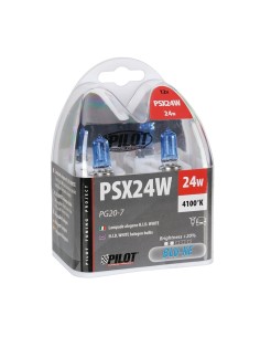 Kit 2 Lampade alogene Ultra Bianco 12V PSX24W 24W PG20 7