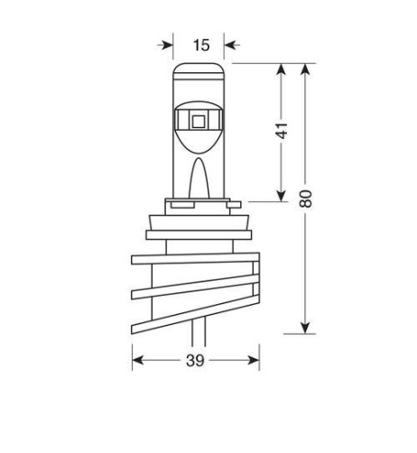 Kit 2 lampade conversione a LED Osram LEDriving Fog attacco H10 6000K