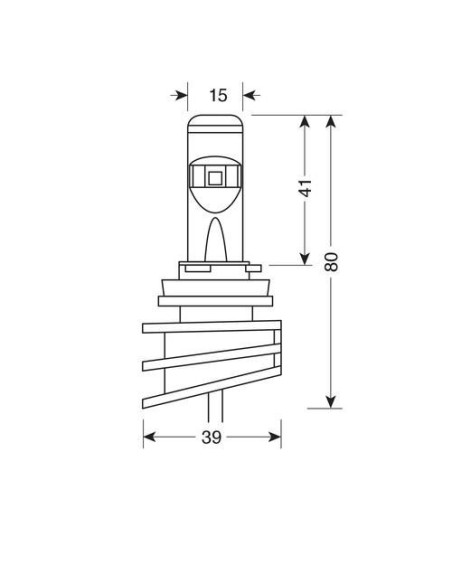 Kit 2 lampade conversione a LED Osram LEDriving Fog attacco H10 6000K