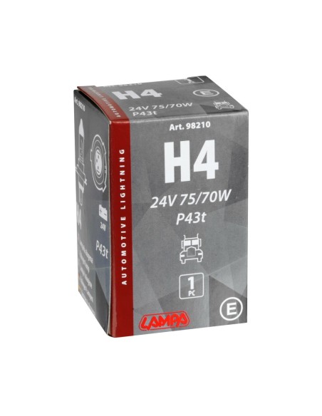 Kit 2 Lampadine alogene 24V H4 P43t 75 70W Original line Lampa camion