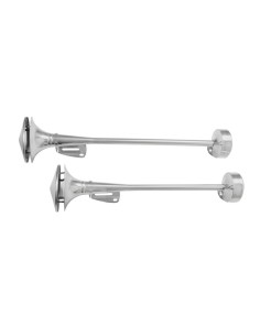 Kit 2 trombe bitonali pneumatiche inox 58 64cm 2