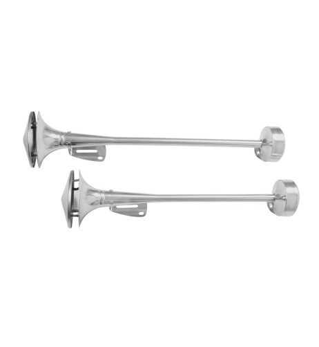 Kit 2 trombe bitonali pneumatiche inox 58 64cm