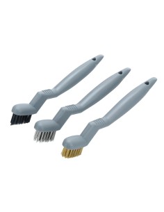 Kit 3 spazzole per pulizia e rifiniture esterne