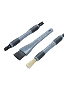 Kit 3 spazzole per pulizia interni auto