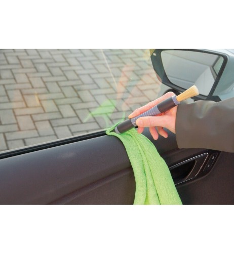 Kit 3 spazzole per pulizia interni auto