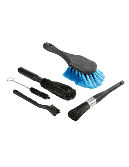Kit 5 spazzole multiuso lavaggio auto moto camion bici