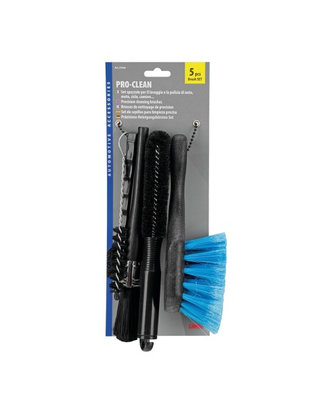 Kit 5 spazzole multiuso lavaggio auto moto camion bici