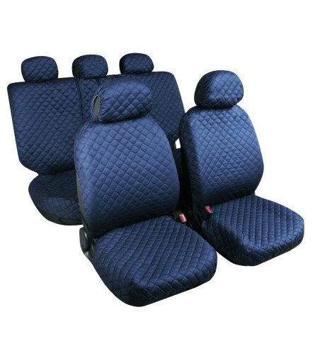 Kit completo coprisedili fodere auto universali Biba in cotone Colore blu