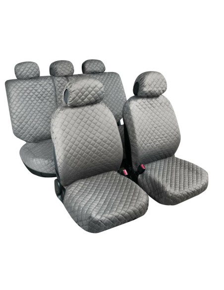 Kit completo coprisedili fodere auto universali Biba in cotone Colore grig