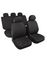Kit completo coprisedili fodere auto universali Biba in cotone Colore nero