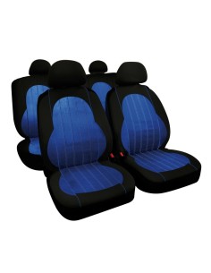 Kit completo coprisedili fodere auto universali poliestere Alissa Blu