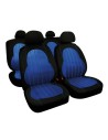 Kit completo coprisedili fodere auto universali poliestere Alissa Blu