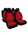Kit completo coprisedili fodere auto universali poliestere Alissa Rosso