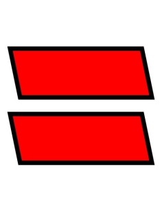 Kit contrassegni adesivi camion trasporto cose in conto proprio nero rosso