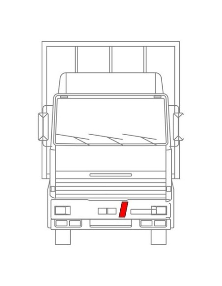 Kit contrassegni adesivi camion trasporto cose in conto proprio nero rosso