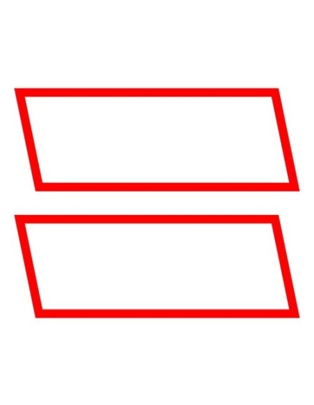 Kit contrassegni adesivi camion trasporto cose in conto proprio rosso bianc