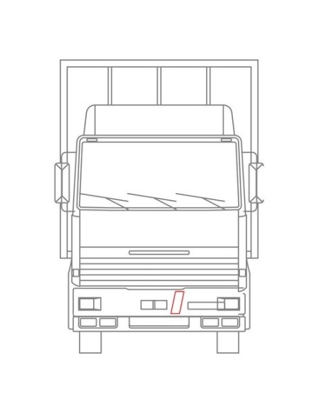 Kit contrassegni adesivi camion trasporto cose in conto proprio rosso bianc