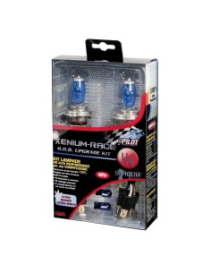 Kit coppia lampadine alogene Xenium Race H4 90 100W 5500K 12V lampadine W