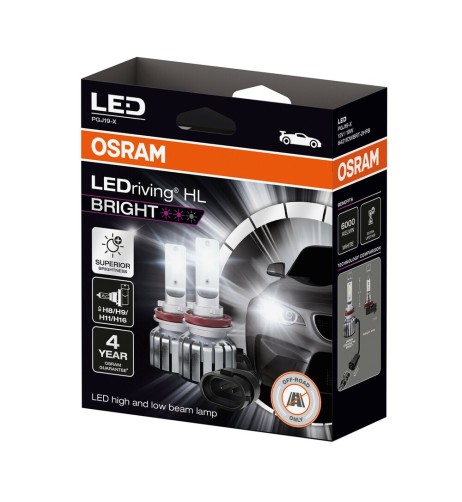 Kit di conversione a LED 2pz Osram LEDriving HL Bright H8 H9 H11 H16