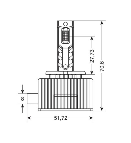 Kit di conversione a LED fari Xenon 2pz lampada D8S 35W 6000K