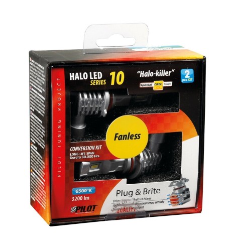 Kit di conversione a LED Halo Killer Led 2pz lampada H10 HB3 9005 20W 3200l