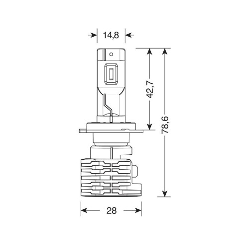 Kit di conversione a LED Halo Killer Led 2pz lampada H7 20W 3200lm