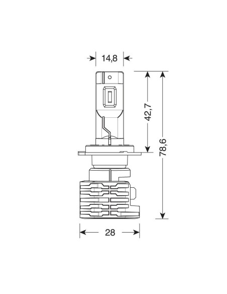 Kit di conversione a LED Halo Killer Led 2pz lampada H7 20W 3200lm