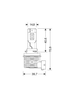 Kit di conversione a LED Halo Killer Led 2pz lampada H8 H9 H11 H16 20W 3200 2