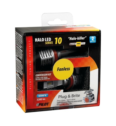 Kit di conversione a LED Halo Killer Led 2pz lampada H8 H9 H11 H16 20W 3200