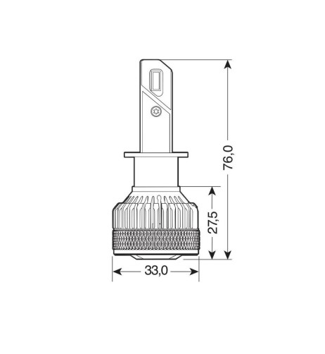 Kit di conversione a LED Halo Led 2pz lampada H1 45W 7200lm