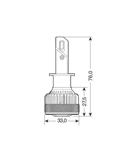 Kit di conversione a LED Halo Led 2pz lampada H1 45W 7200lm