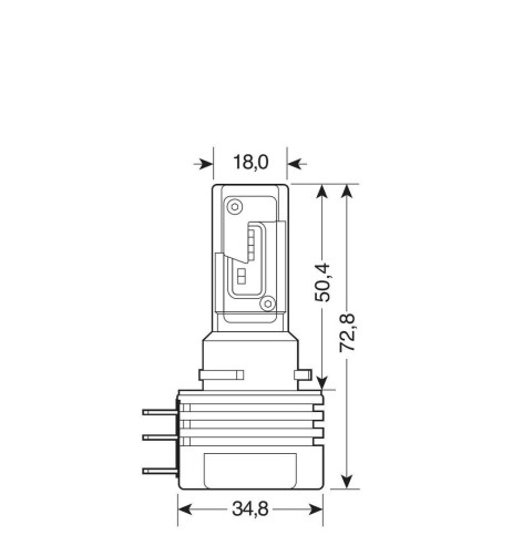 Kit di conversione a LED Halo Led 2pz lampada H15 15W 4000lm